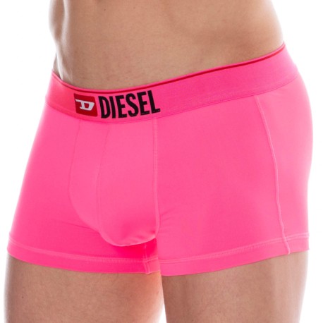 Diesel Neon Microfiber Boxer Briefs - Neon Pink
