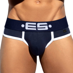 Slip Double Side Coton Marine - Blanc ES Collection