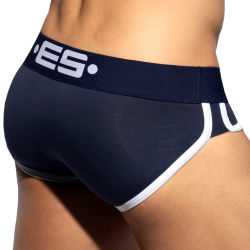 Slip Double Side Coton Marine - Blanc ES Collection