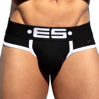 Slip Double Side Coton Noir - Blanc ES Collection