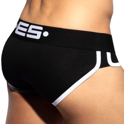 Slip Double Side Coton Noir - Blanc ES Collection
