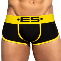 ES Collection Double Side Cotton Trunks - Black - Yellow