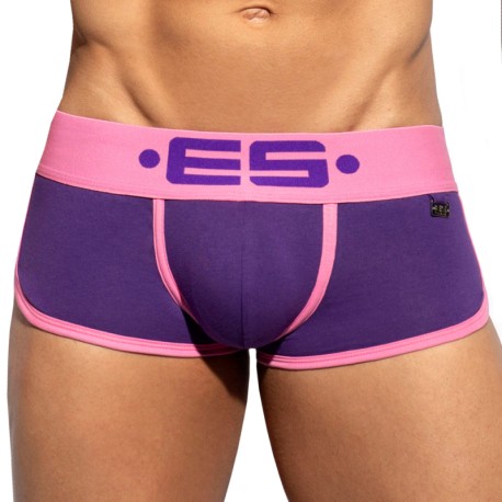 ES Collection Double Side Cotton Trunks - Purple - Pink