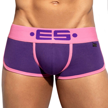Shorty Double Side Coton Violet - Rose ES Collection