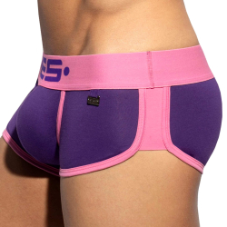 Shorty Double Side Coton Violet - Rose ES Collection