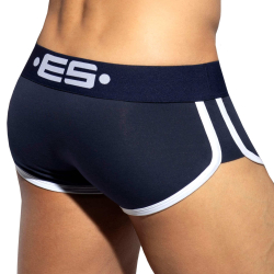 Shorty Double Side Coton Marine - Blanc ES Collection