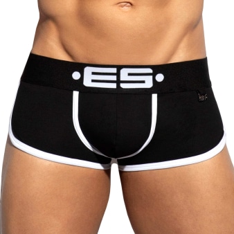Shorty Double Side Coton Noir - Blanc ES Collection