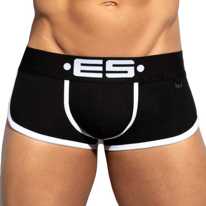 Shorty Double Side Coton Noir - Blanc ES Collection