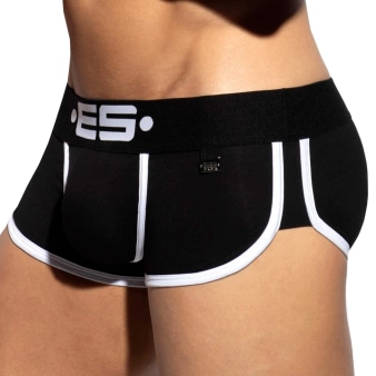 Shorty Double Side Coton Noir - Blanc ES Collection