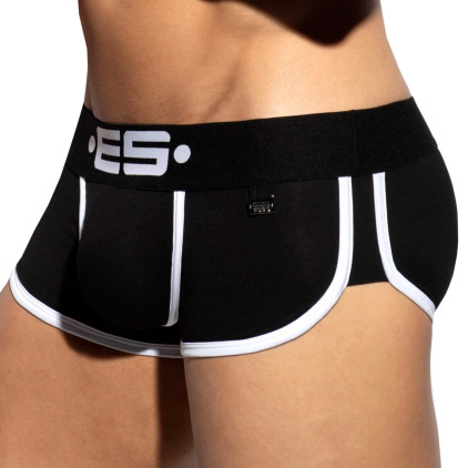 Shorty Double Side Coton Noir - Blanc ES Collection
