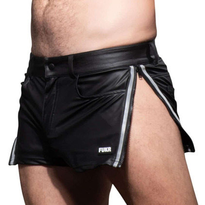 Short Zip FUKR Noir Andrew Christian