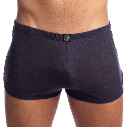 Short Freedom Nieuport Lin Bleu Marine L'Homme Invisible