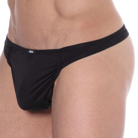 SKU Microfiber Thong - Black
