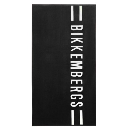 Bikkembergs Logo Beach Towel - Black - White