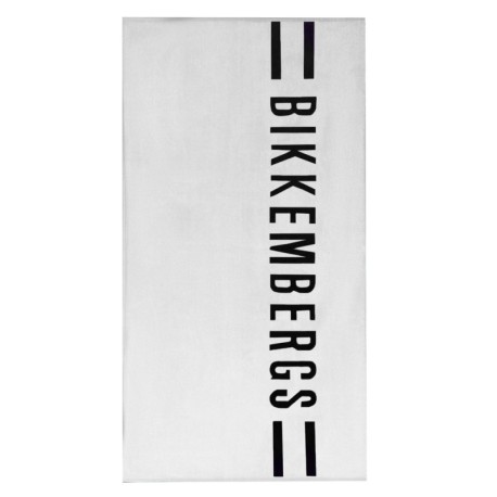 Bikkembergs Logo Beach Towel - Black - White
