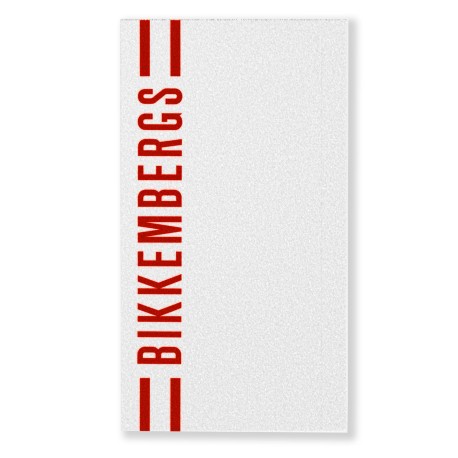 Bikkembergs Logo Beach Towel - White - Red