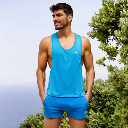 Débardeur Microfibre Bleu SKU