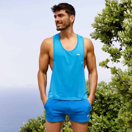 Short de Sport Coton Bleu Roi SKU