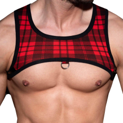 Harnais Laddie Ring Rouge AD Fetish