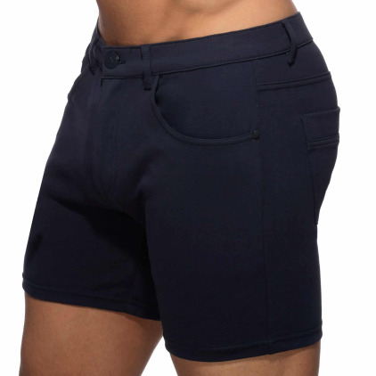 Short Svelte Coton Bleu Marine Addicted