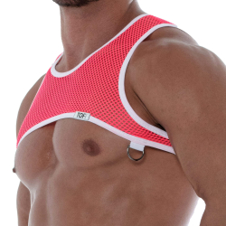 TOF Paris Neon Mesh Harness - Neon Pink