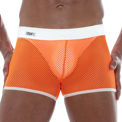 Short Neon Mesh Orange Fluo TOF Paris