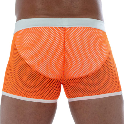 Short Neon Mesh Orange Fluo TOF Paris