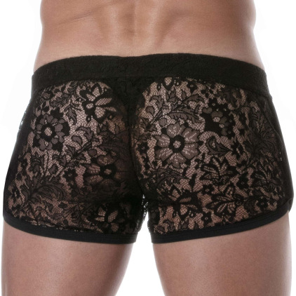 Short Rétro en Dentelle Noir TOF Paris