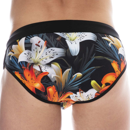 Slip de Bain Tropical Summer Noir SKU