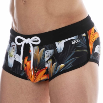 Shorty de Bain Tropical Summer Noir SKU