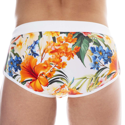 Shorty de Bain Tropical Summer Blanc SKU