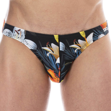 Slip de Bain Bikini Tropical Summer Noir SKU