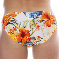 Slip de Bain Bikini Tropical Summer Blanc SKU