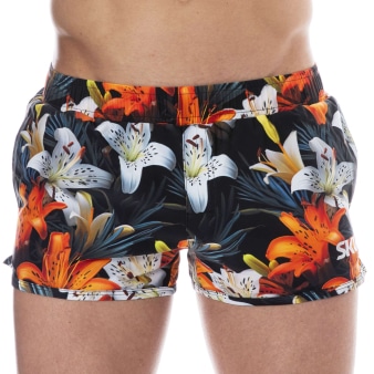 Short de Bain Tropical Summer Noir SKU