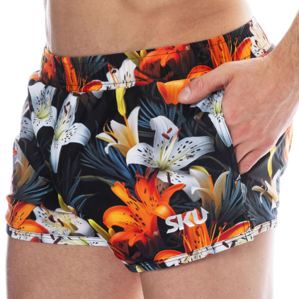 Short de Bain Tropical Summer Noir SKU