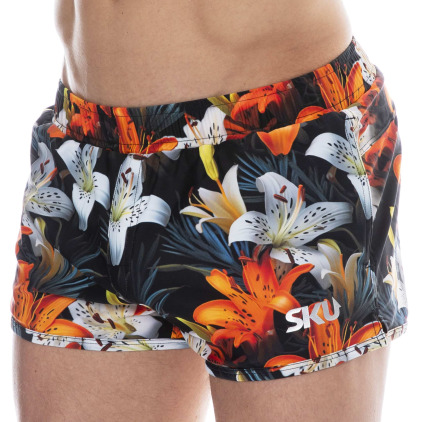 Short de Bain Tropical Summer Noir SKU