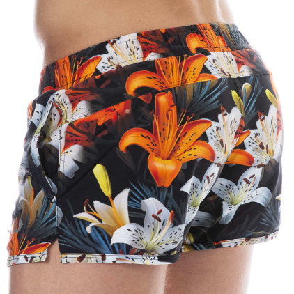 Short de Bain Tropical Summer Noir SKU