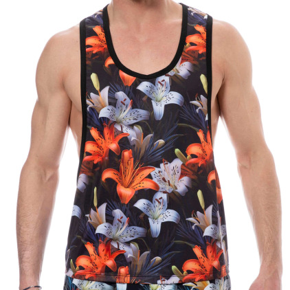 Débardeur Tropical Summer Noir SKU