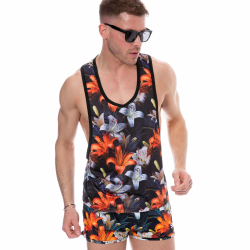 Débardeur Tropical Summer Noir SKU