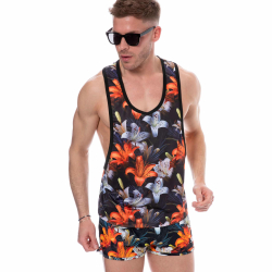 Débardeur Tropical Summer Noir SKU
