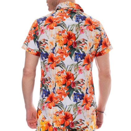 Chemise Tropical Summer Blanche SKU