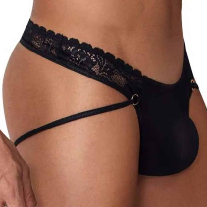 String Jock Dentelle Noir CandyMan