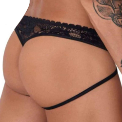 String Jock Dentelle Noir CandyMan