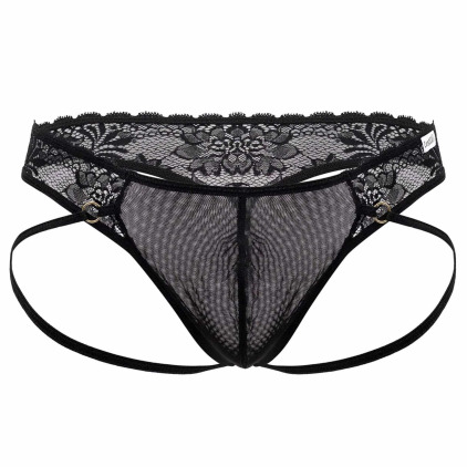 String Jock Dentelle Noir CandyMan