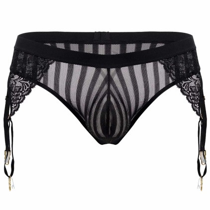 String Jarretière Dentelle Noir CandyMan