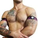 Breedwell Lot de 2 Brassard Equalizer Noir - Rose Fluo