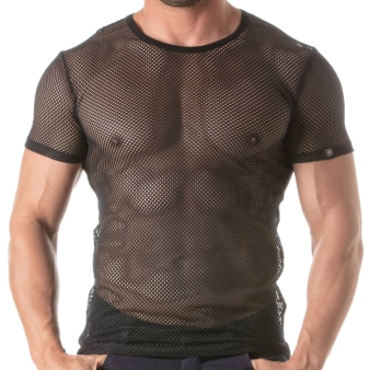 T-Shirt Circuit Mesh Noir TOF Paris