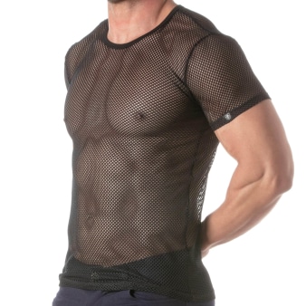 T-Shirt Circuit Mesh Noir TOF Paris