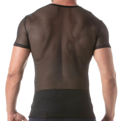 T-Shirt Circuit Mesh Noir TOF Paris