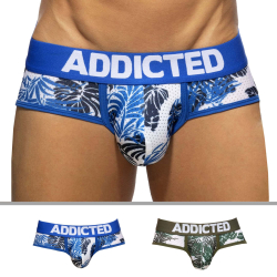Lot de 2 Slips Mesh Tropicana Bleu - Kaki Addicted